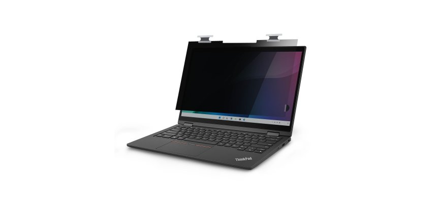 StarTech.com Filtre de Confidentialité Lumineux Lenovo X13 Yoga Gen 4 avec Fonction Tactile, Rabattable, Transmission Lumineuse de 75 %, Filtre de Confidentialité Antireflet, Angle de Vision de +/- 30 Degrés