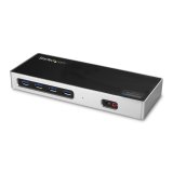 StarTech.com Station d'Accueil Double Écran 4K60Hz DisplayPort et HDMI - Dock USB-C et USB-A - Dock USB 3.0 pour PC Portables USB-C ou USB-A - 6x USB Type-A, GbE - USB 3.1 Gen 1 - Mac/Windows