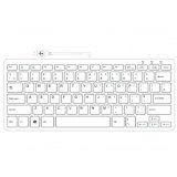 R-Go Tools Clavier ergonomique R-Go Compact, design plat, mini-clavier, QWERTY (UK), filaire, blanc