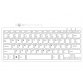 R-Go Tools Clavier ergonomique R-Go Compact, design plat, mini-clavier, QWERTY (UK), filaire, blanc