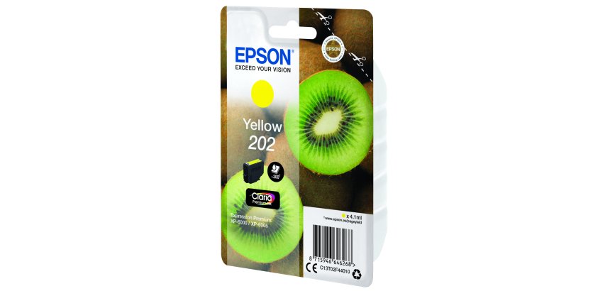 Epson Kiwi Singlepack Yellow 202 Claria Premium Ink