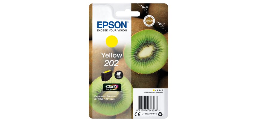 Epson Kiwi Singlepack Yellow 202 Claria Premium Ink