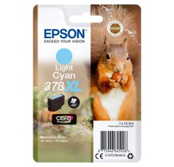 Epson Squirrel Singlepack Light Cyan 378XL Claria Photo HD Ink