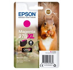 Epson Squirrel Singlepack Magenta 378XL Claria Photo HD Ink