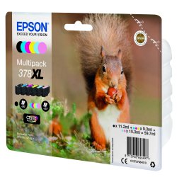 Epson 378XL Pack 6 cartouches couleurs pour imprimante jet d'encre
