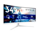 Philips Evnia 5000 34M2C5501A/00 écran plat de PC 86,4 cm (34") 3440 x 1440 pixels Wide Quad HD LCD Blanc
