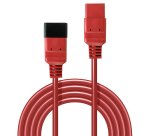 Lindy 30123 cable de transmisión Rojo 1 m C19 acoplador C20 acoplador