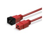 Lindy 30123 cable de transmisión Rojo 1 m C19 acoplador C20 acoplador