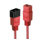 Lindy 30123 cable de transmisión Rojo 1 m C19 acoplador C20 acoplador