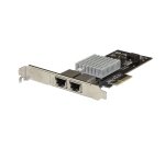 StarTech.com Carte Adaptateur Réseau PCIe 10G à 2 ports - Adapteur d'Interface Réseau Intel-X550AT 10GBASE-T & NBASE-T PCI Express 10/5/2.5/1GbE Multi Gigabit Ethernet 5 Speed NIC LAN Card