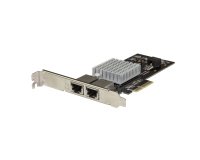 StarTech.com Carte Adaptateur Réseau PCIe 10G à 2 ports - Adapteur d'Interface Réseau Intel-X550AT 10GBASE-T & NBASE-T PCI Express 10/5/2.5/1GbE Multi Gigabit Ethernet 5 Speed NIC LAN Card