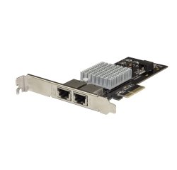 StarTech.com Carte Adaptateur Réseau PCIe 10G à 2 ports - Adapteur d'Interface Réseau Intel-X550AT 10GBASE-T & NBASE-T PCI Express 10/5/2.5/1GbE Multi Gigabit Ethernet 5 Speed NIC LAN Card