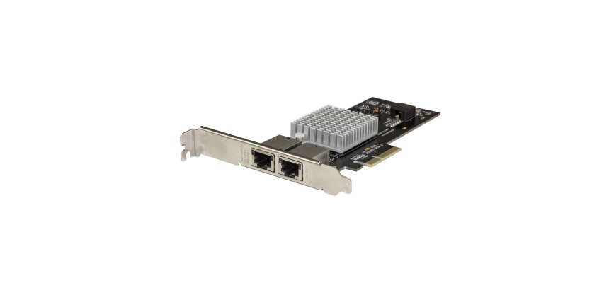 StarTech.com Carte Adaptateur Réseau PCIe 10G à 2 ports - Adapteur d'Interface Réseau Intel-X550AT 10GBASE-T & NBASE-T PCI Express 10/5/2.5/1GbE Multi Gigabit Ethernet 5 Speed NIC LAN Card