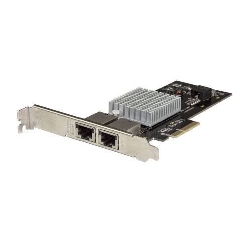 StarTech.com Carte Adaptateur Réseau PCIe 10G à 2 ports - Adapteur d'Interface Réseau Intel-X550AT 10GBASE-T & NBASE-T PCI Express 10/5/2.5/1GbE Multi Gigabit Ethernet 5 Speed NIC LAN Card