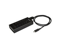 StarTech.com 7 Port USB C Hub - USB Type-C to 2x USB-C/5x USB-A - Commercial Metal USB 3.0 Hub - SuperSpeed USB 3.2 Gen 1 (5Gbps) - Self Powered - BC 1.2 Fast Charge - Mountable/Rugged