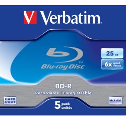 Verbatim 43715 blank Blu-Ray disc BD-R 25 GB 5 pc(s)