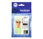 Brother LC-3217VAL cartouche d'encre 4 pièce(s) Original Noir, Cyan, Magenta, Jaune