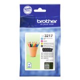 Brother LC-3217VAL cartouche d'encre 4 pièce(s) Original Noir, Cyan, Magenta, Jaune