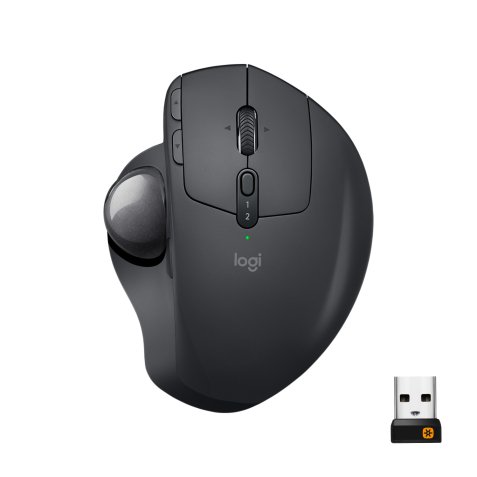 Souris droitier RF sans fil + Bluetooth trackball Logitech MX Ergo