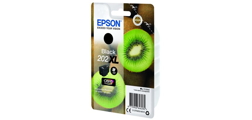 Epson Kiwi Singlepack Black 202XL Claria Premium Ink