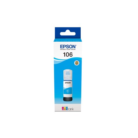 Epson 106 EcoTank Cyan ink bottle