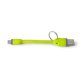 Celly USBLIGHTKEYGN lightning cable 0.12 m Green