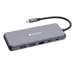Verbatim 16105448 interface hub USB Type-C Grijs