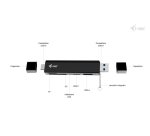 i-tec USB-C/USB-A Dongle SD, TF and 2x USB (1x USB-A, 1x USB-C)