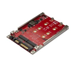 StarTech.com Dual-Slot M.2 Drive to SATA Adapter for 2.5" Drive Bay - RAID