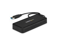 StarTech.com Mini Dock USB 3.0 - Docking Station USB-A para 2 Monitores - DisplayPort 4K de 60Hz y Red Ethernet Gigabit - con Cable de 30cm - Adaptador USB 3.1 Gen 1 Tipo A para Portátil
