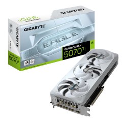 GIGABYTE GeForce RTX 5070 Ti EAGLE OC ICE SFF 16G Scheda Grafica - 16GB GDDR7, 256 bit, PCI-E 5.0, 2542 MHz Core Clock, 3 x DP 2.1a, 1 x HDMI 2.1b, NVIDIA DLSS 4, GV-N507TEAGLEOC ICE-16GD