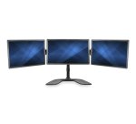 StarTech.com Support de bureau articulé pour trois écrans en acier robuste et aluminium