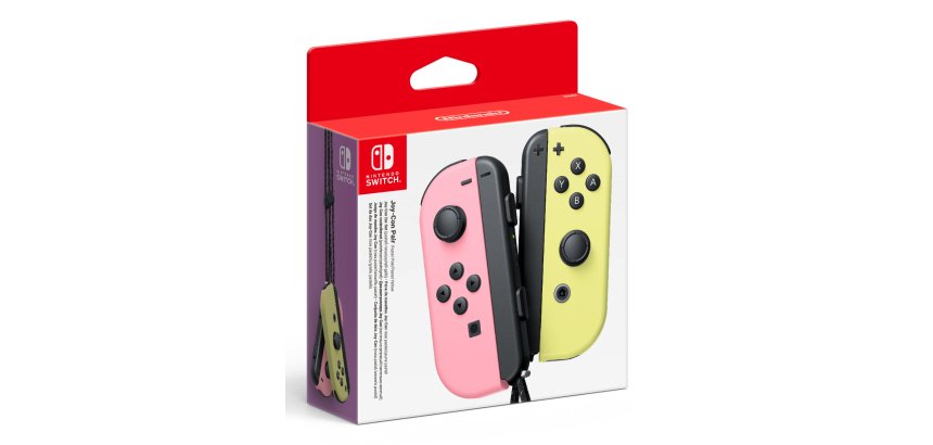 Nintendo Switch - Set da due Joy-Con Rosa Pastello/Giallo pastello