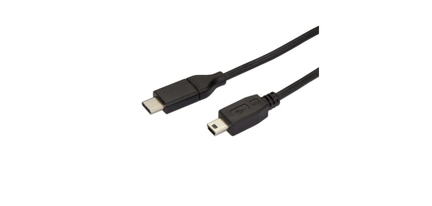 StarTech.com Cable de 2m USB-C a Mini USB-B - Cable Adaptador USB Tipo C a USB Mini B
