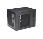StarTech.com Armoire Réseau Murale à 4 Montants 12U avec Étagère 1U, Armoire Serveur Murale 19" à Charnières pour Équipement IT/AV/Électronique/Ordinateur, Armoire Rack Ventilée Flexible