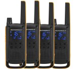 Motorola Talkabout T82 Extreme Quad Pack two-way radio 16 channels Black, Orange