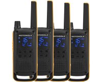 Motorola Talkabout T82 Extreme Quad Pack two-way radios 16 canales Negro, Naranja