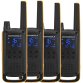 Motorola Talkabout T82 Extreme Quad Pack two-way radios 16 canales Negro, Naranja