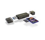Integral INCRUSB3.0ACSDMSDA2 lecteur de carte mémoire USB 3.2 Gen 1 (3.1 Gen 1) Type-A/Type-C Noir
