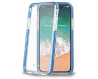 Celly HEXAGON900LB mobile phone case 14.7 cm (5.8") Shell case Blue, Transparent