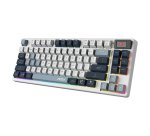 MSI FORGE GK600 TKL WIRELESS SKY IT tastiera Gaming USB + Bluetooth QWERTY Italiano Blu, Bianco