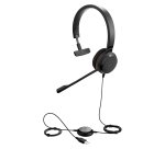 Jabra Evolve 20 Casque Avec fil Arceau Bureau/Centre d'appels USB Type-A Noir