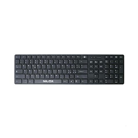 Nilox kt40w wireless black keyboard Office RF Wireless QWERTY
