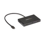 StarTech.com Adattatore USB-C HDMI a 3 porte - Hub MST da USB Tipo-C a HDMI - Per Doppio monitor 4K30Hz o triplo 1080p, Cavo integrato 30cm; Solo Windows Sostituito da MST14CD123HD