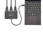StarTech.com Adattatore USB-C HDMI a 3 porte - Hub MST da USB Tipo-C a HDMI - Per Doppio monitor 4K30Hz o triplo 1080p, Cavo integrato 30cm; Solo Windows Sostituito da MST14CD123HD
