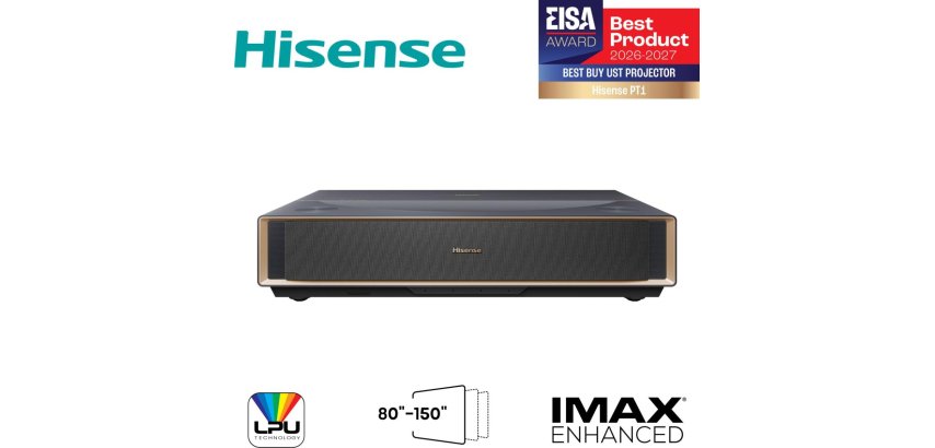 Hisense PT1 Ultra short throw projector UHD 4K (3840x2160) 3D Black