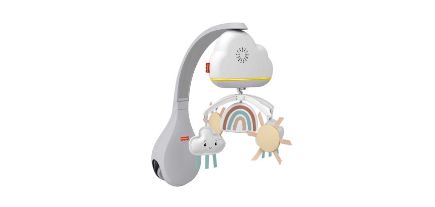 Fisher-Price Rainbow Showers Bassinet to Bedside Mobile
