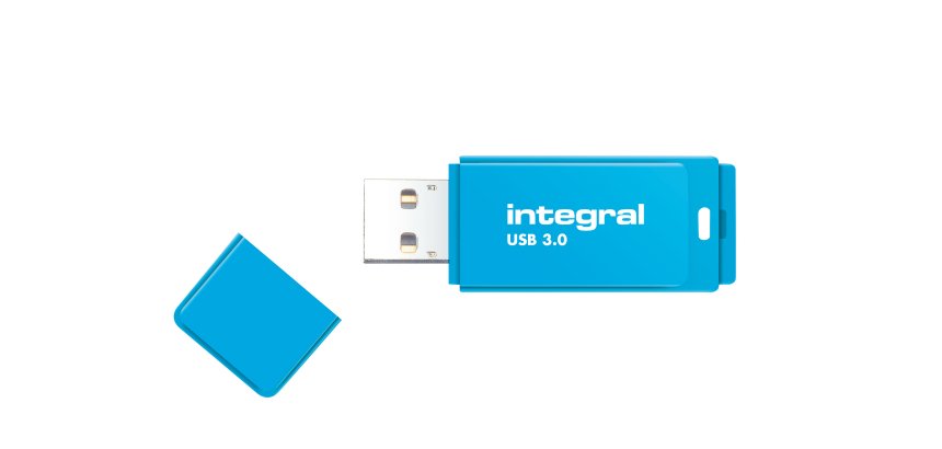 Integral clé USB Néon 64 Go Usb 3.2 (USB-C) Bleu