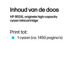 HP 953XL originele high-capacity cyaan inktcartridge