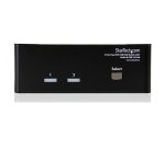 StarTech.com Commutateur KVM USB et double DVI à 2 ports avec audio et hub USB 2.0